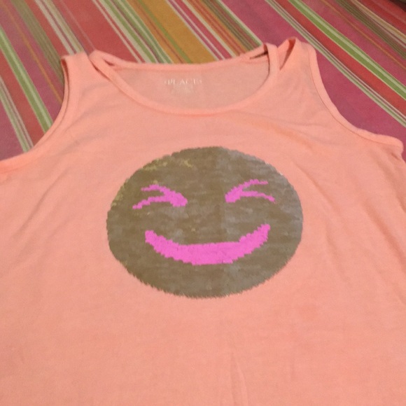 Girls 2 sided sequence top - Picture 2 of 6